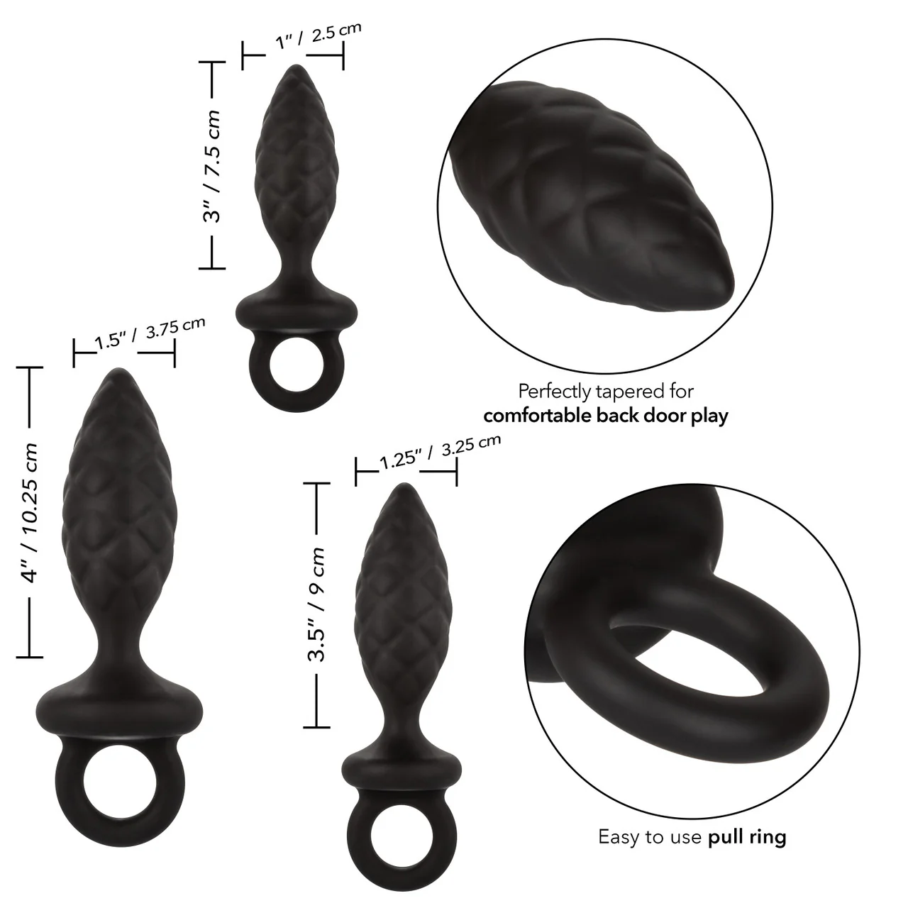 Anal Toys Silicone Anal Probe Kit (Set of 3) - Image 5