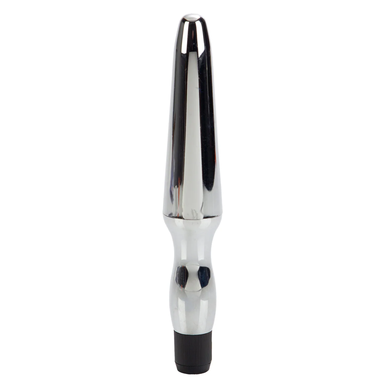 Anal Toys Vibrating Anal Probe Vibrator - Silver - Image 2
