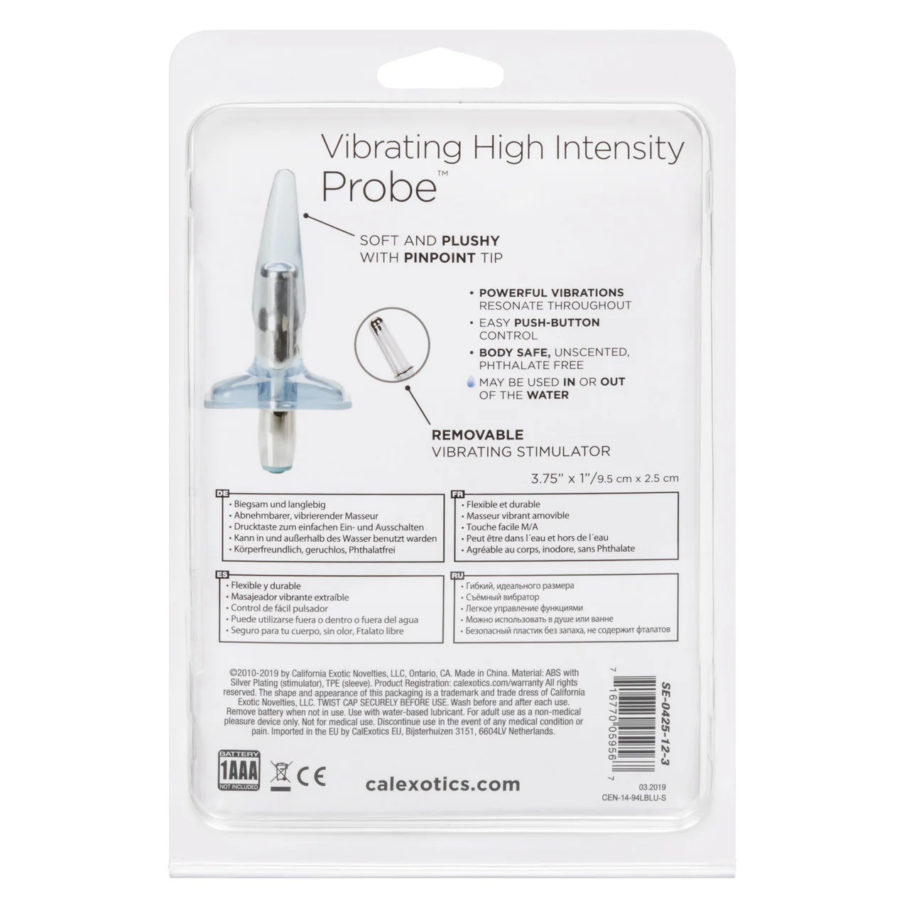Anal Toys Vibrating High Intensity Probe Butt Plug - Image 4