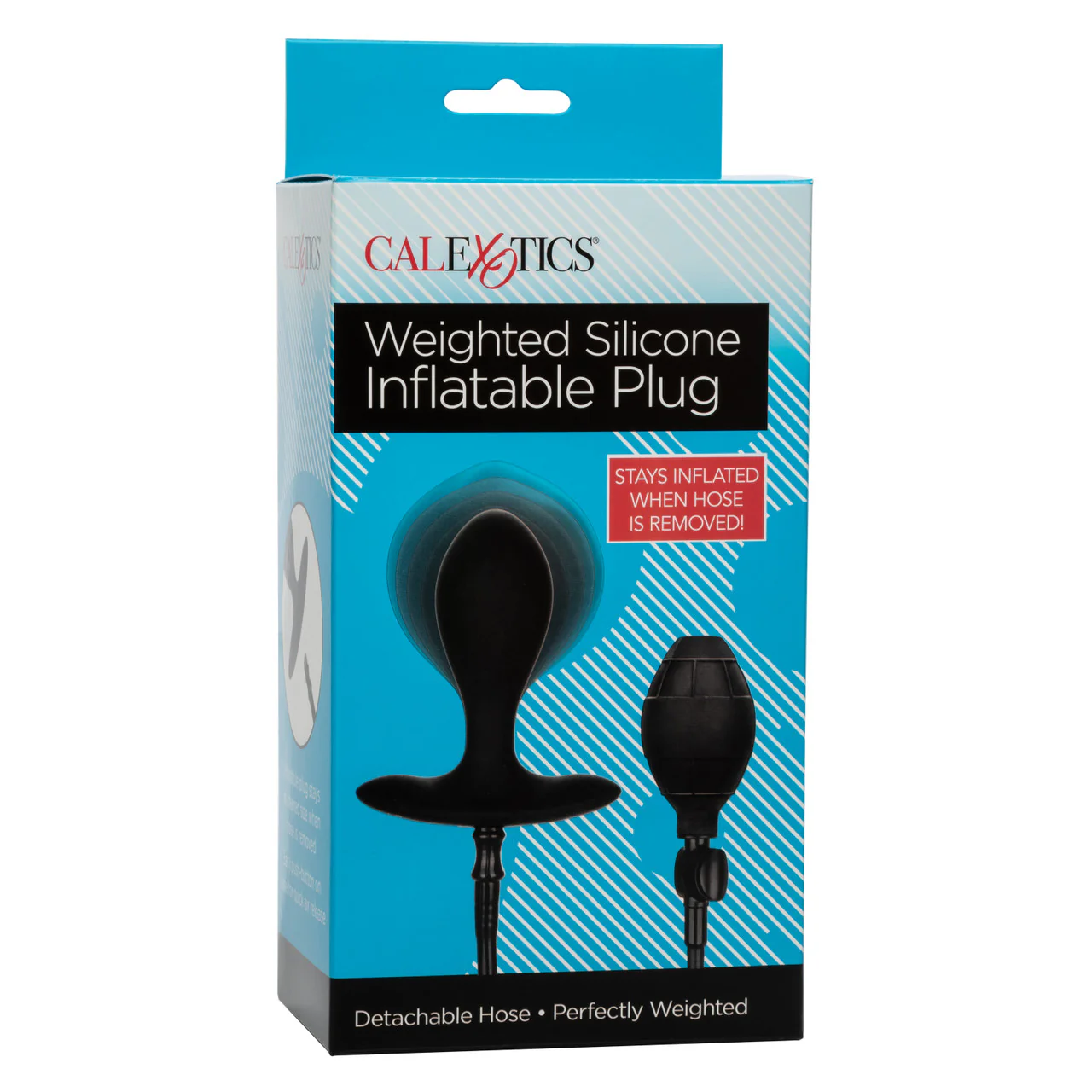 Anal Toys Weighted Silicone Inflatable Plug - Image 3