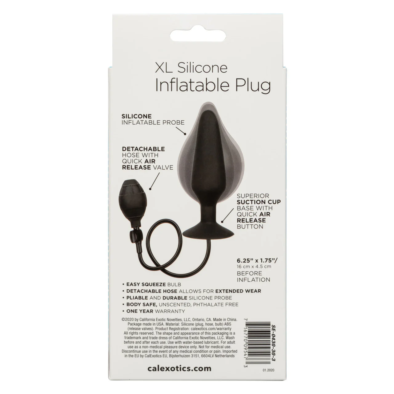 Anal Toys XL Silicone Inflatable Plug - Image 4