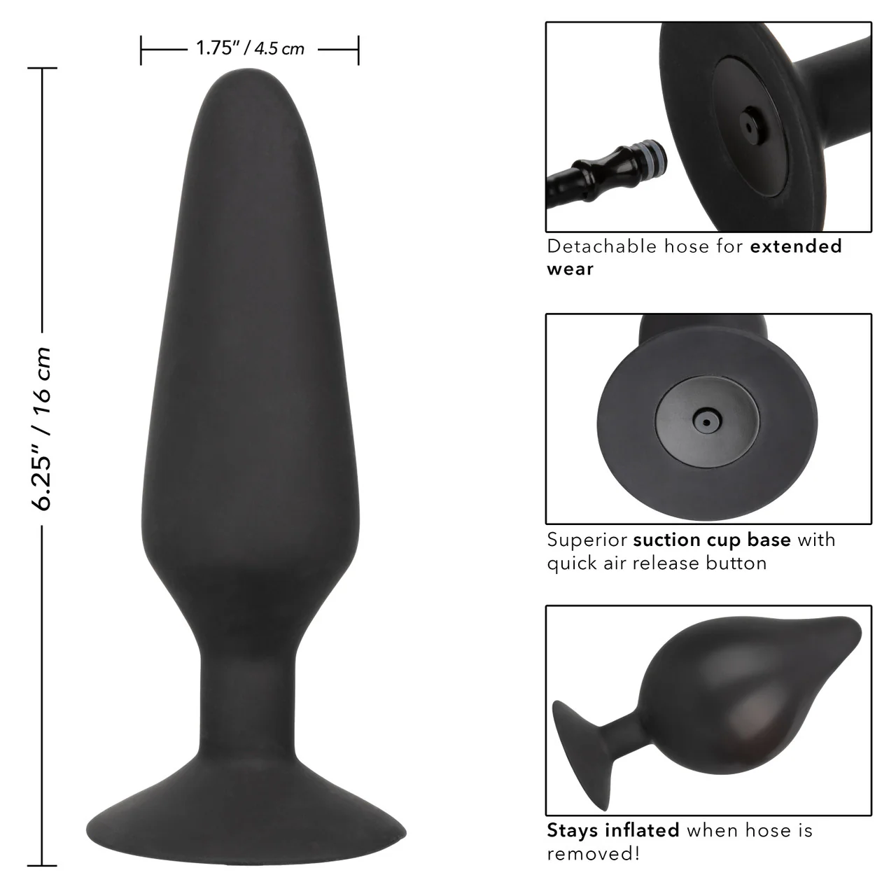 Anal Toys XL Silicone Inflatable Plug - Image 5