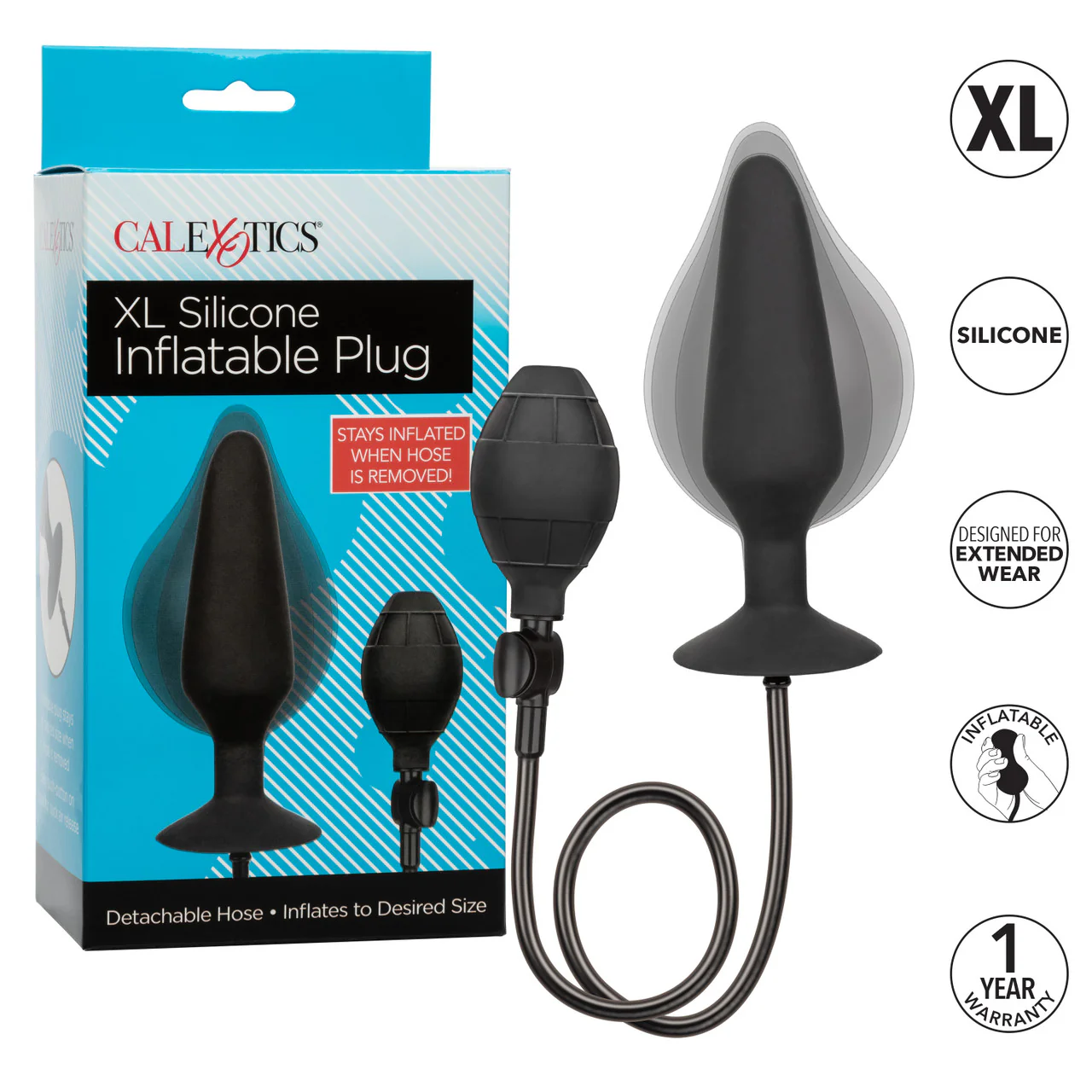 Anal Toys XL Silicone Inflatable Plug - Image 6