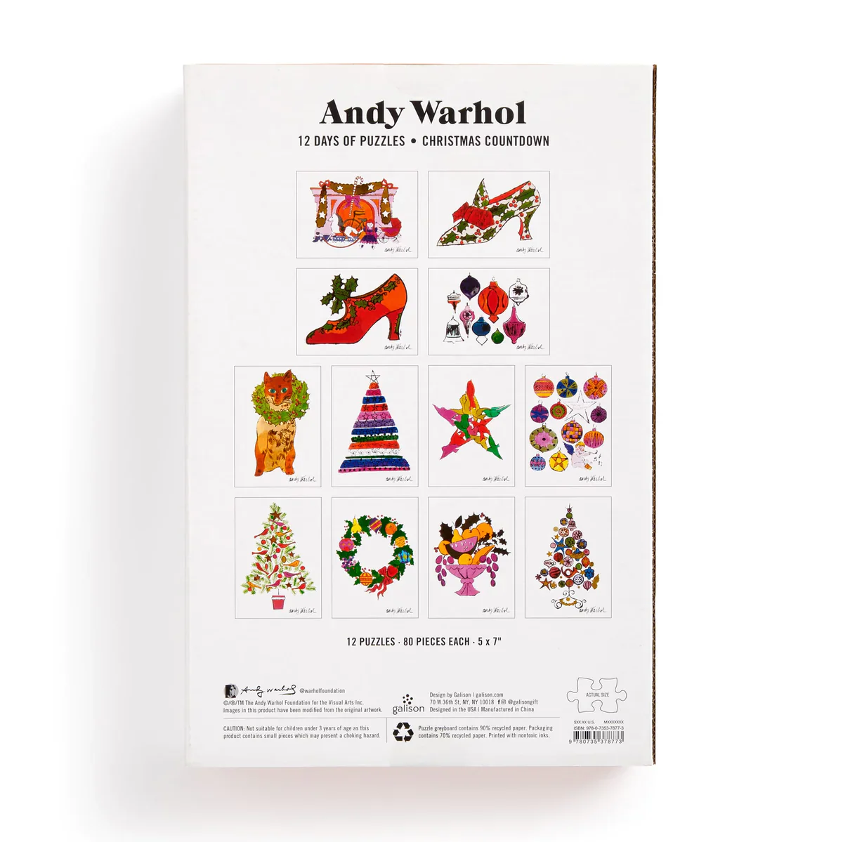 Andy Warhol 12 Days of Puzzles Christmas Countdown - Image 2
