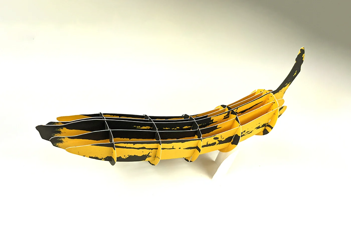 Andy Warhol Big Banana Sliceform Paper Sculpture