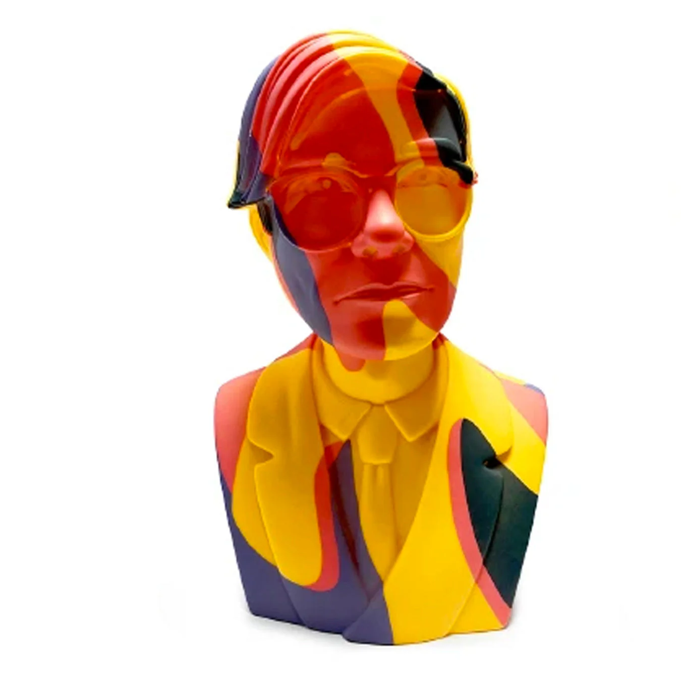 Andy Warhol Orange Camouflage bust by Kidrobot - Image 3