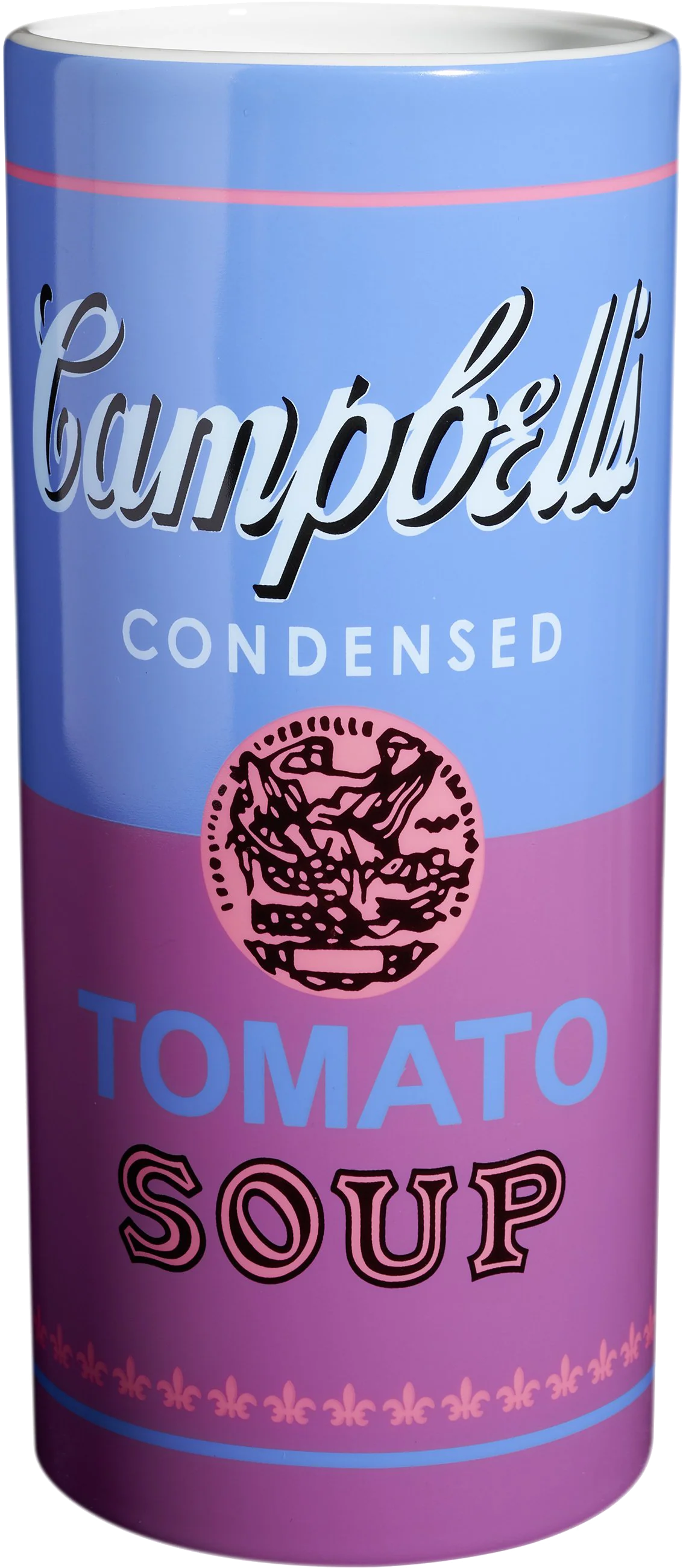 Andy Warhol Ligne Blanche Vase Campbell’s Soup Cans (1965) Purple/Blue - Image 2