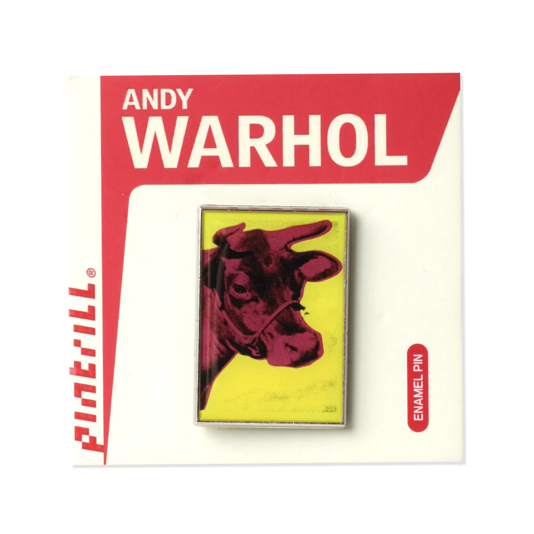 Andy Warhol Cows Yellow/Red Pin