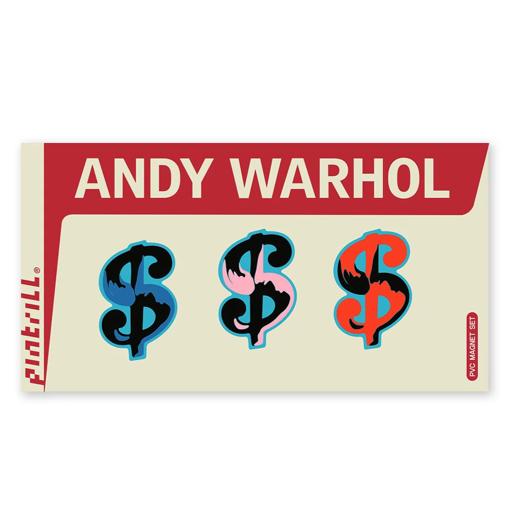Andy Warhol Dollar Sign Pvc Magnet Set - Image 2