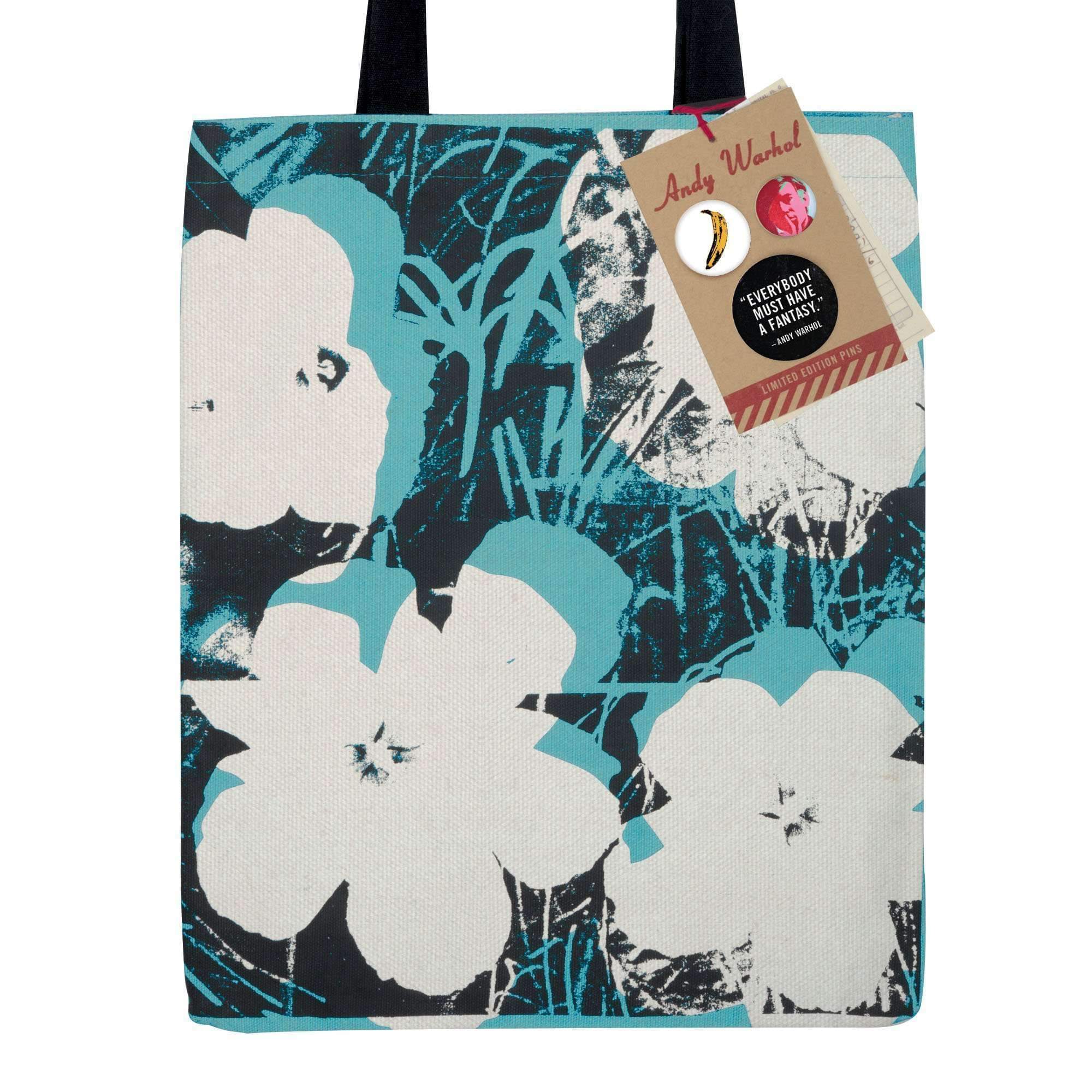 Andy Warhol Flower Silkscreen Tote Bag - Image 3