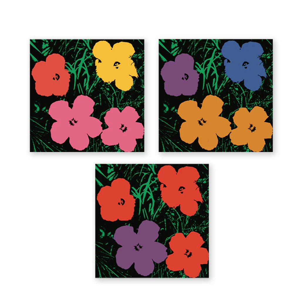 Andy Warhol Flowers Acrylic Magnet Set - Image 2