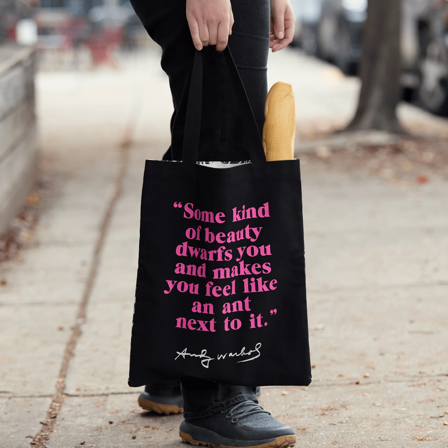 Andy Warhol Flowers Canvas Tote Bag - Image 4