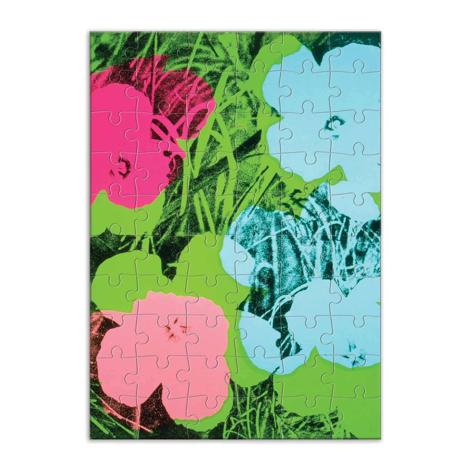 Andy Warhol Flowers Greeting Card Puzzle - Image 2