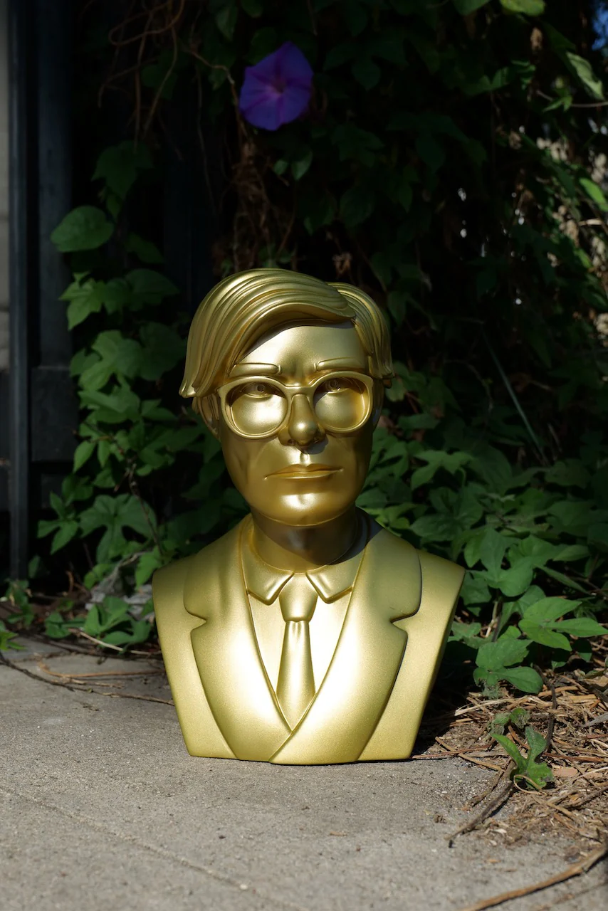 Andy Warhol GOLD bust by Kidrobot - Image 6
