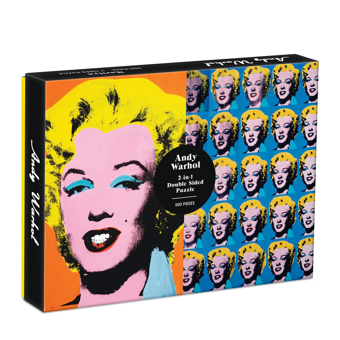 Andy Warhol Marilyn Double-Sided 500 Piece Jigsaw Puzzle - Image 3