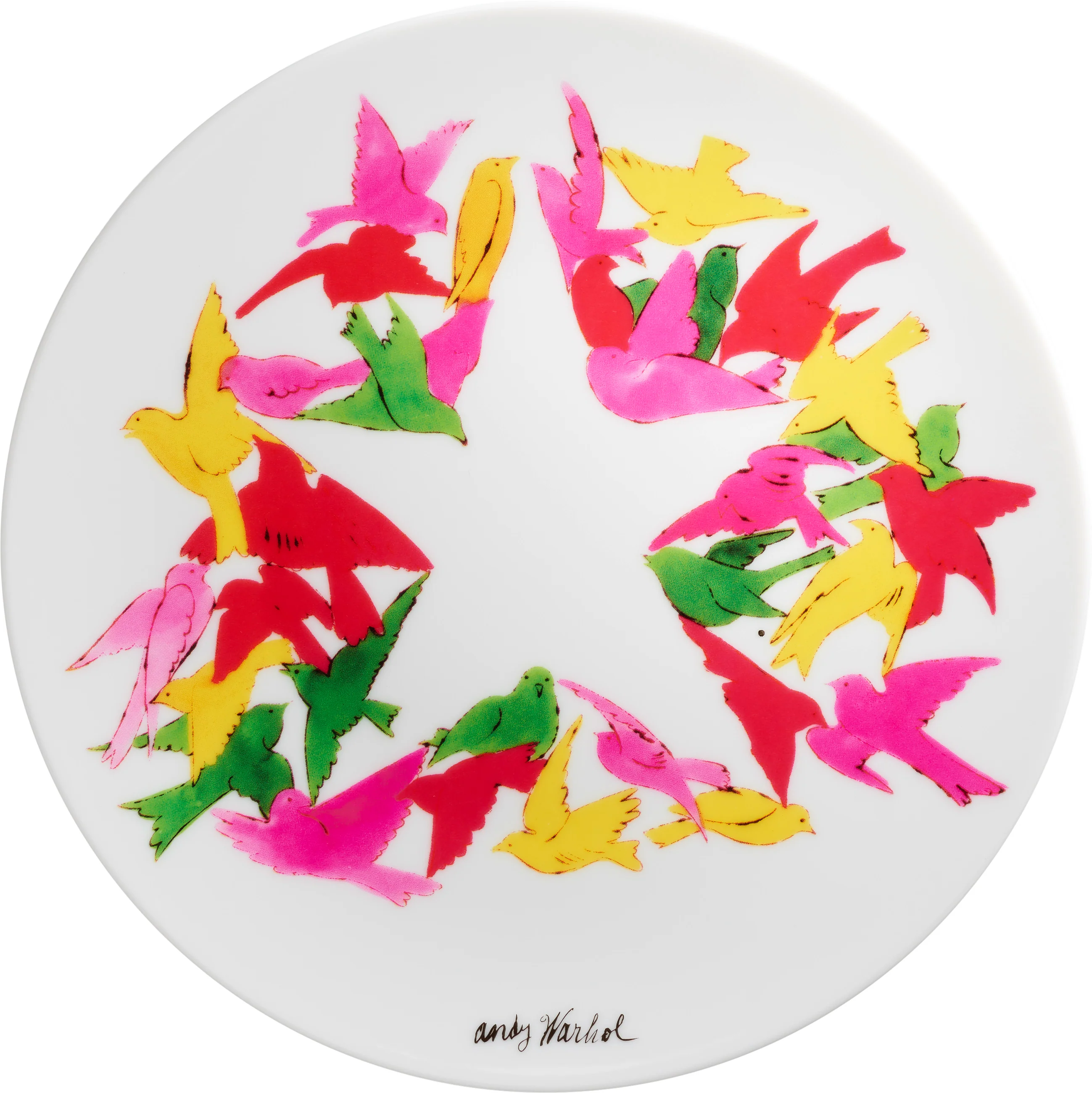 ANDY WARHOL PORCELAIN PLATE -  BIRDS - CHRISTMAS COLLECTION - Image 2
