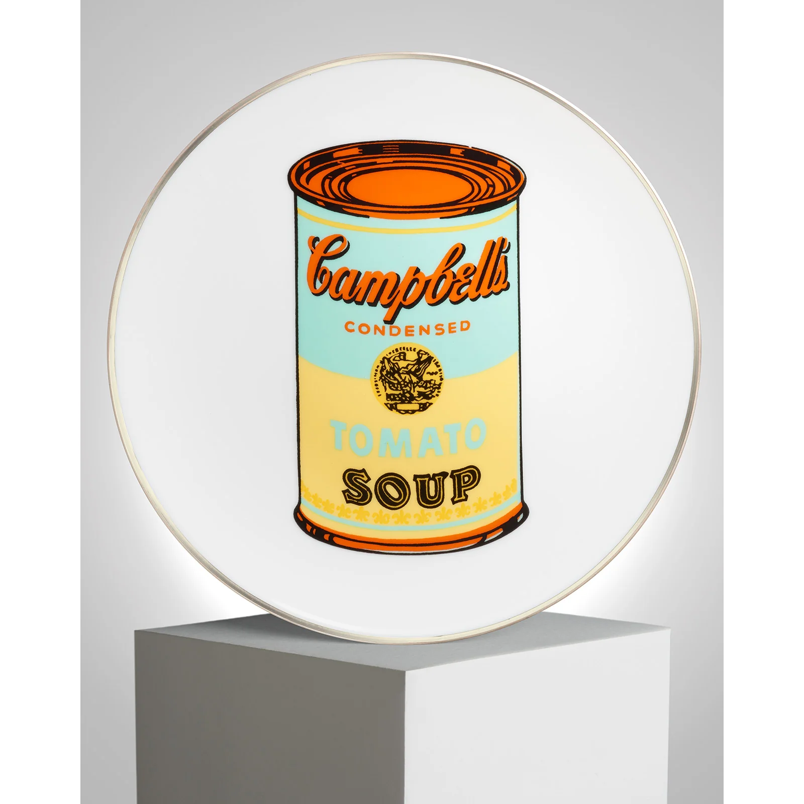 ANDY WARHOL PORCELAIN PLATE -  CAMPBELL - BLUE/YELLOW - Image 7