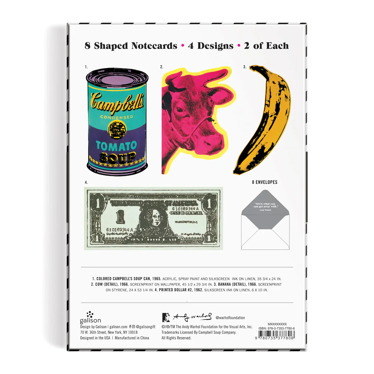 Andy Warhol Shaped Notecard Set - Image 5