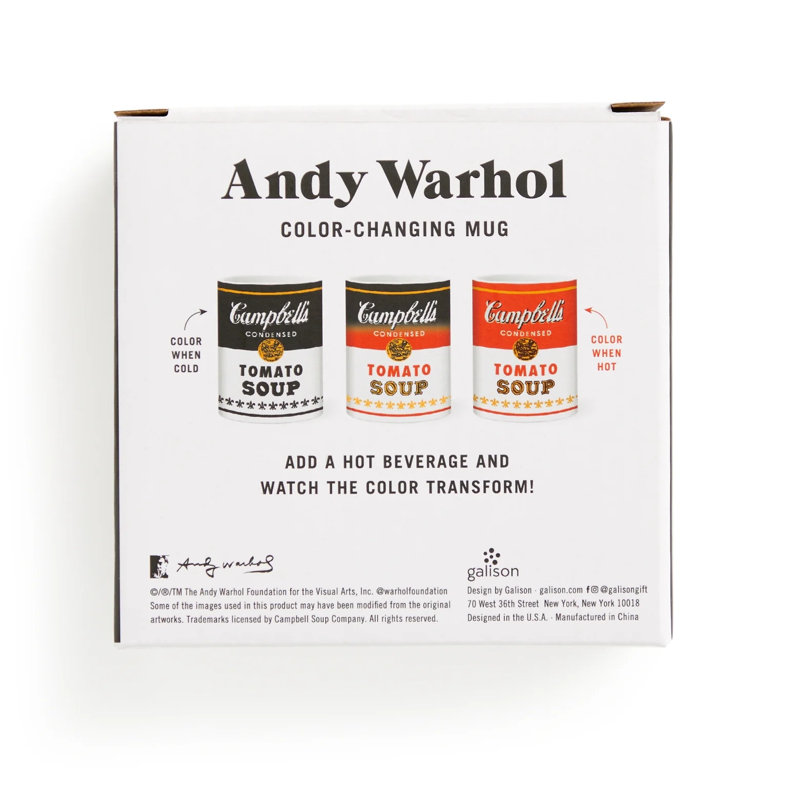 Andy Warhol Soup Can Color Changing Ceramic Mug - Image 6