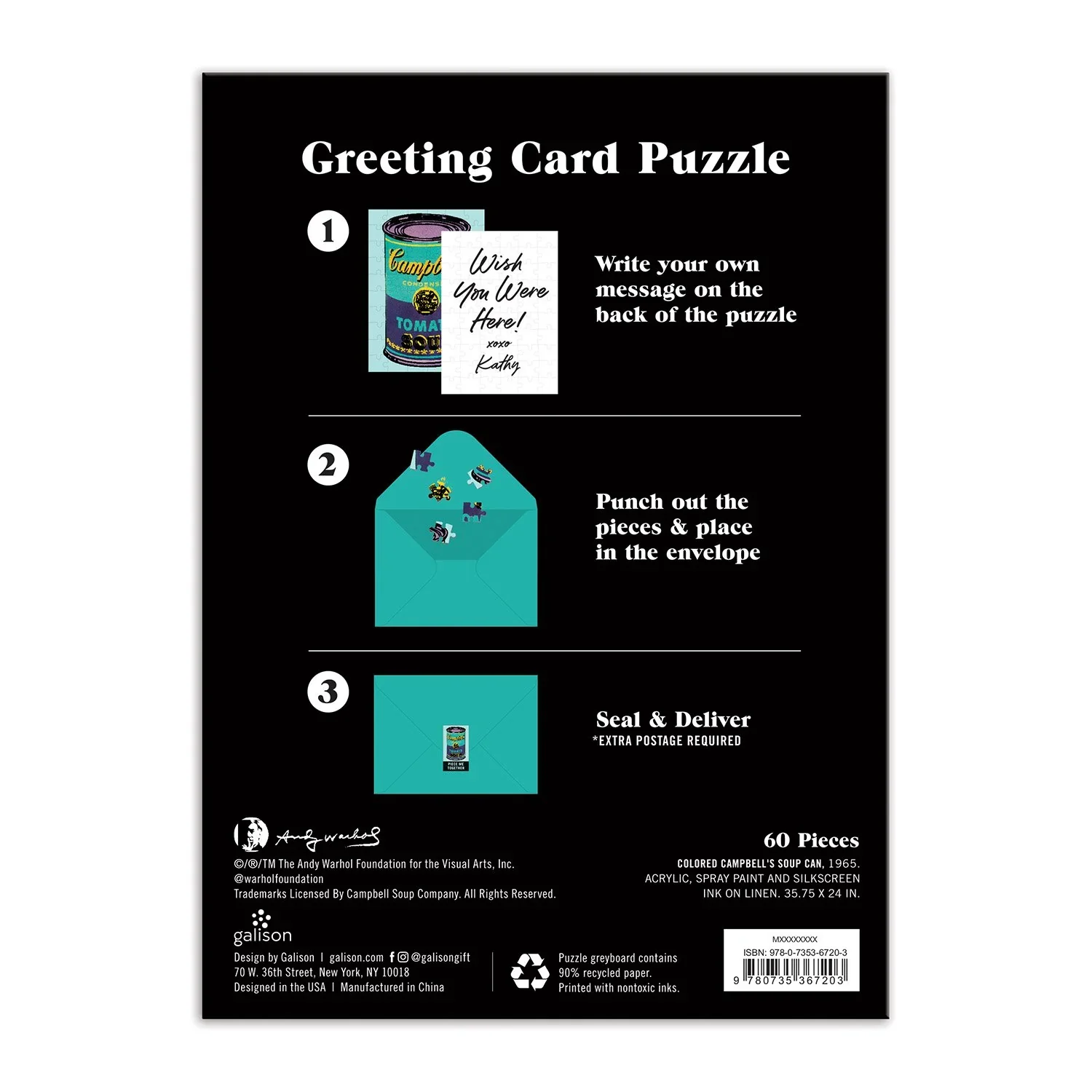 Andy Warhol Soup Can Greeting Card Puzzle - Image 5