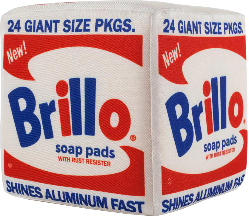 Andy Warhol White Brillo Box Pop Art Plush by Kidrobot - Image 2