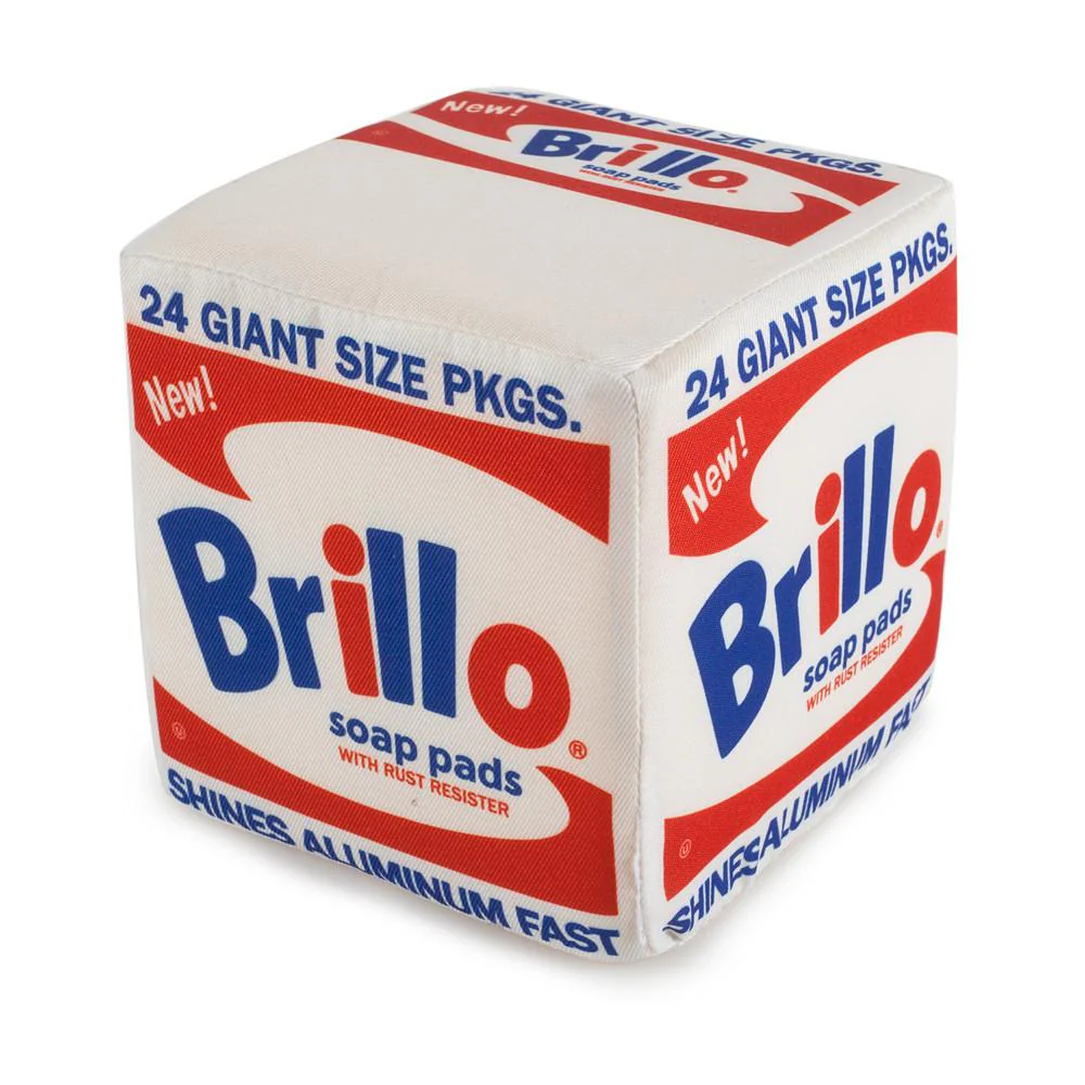 Andy Warhol White Brillo Box Pop Art Plush by Kidrobot - Image 3