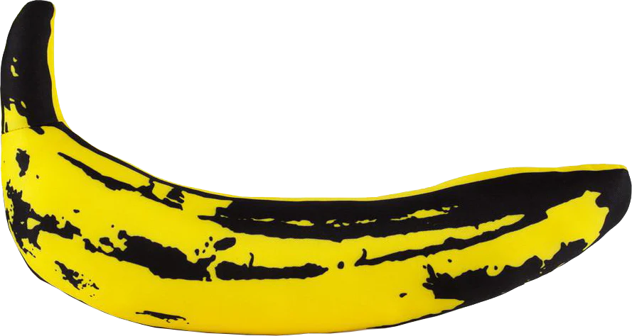 Andy Warhol Yellow Banana Pop Art Plush by Kidrobot - Image 2