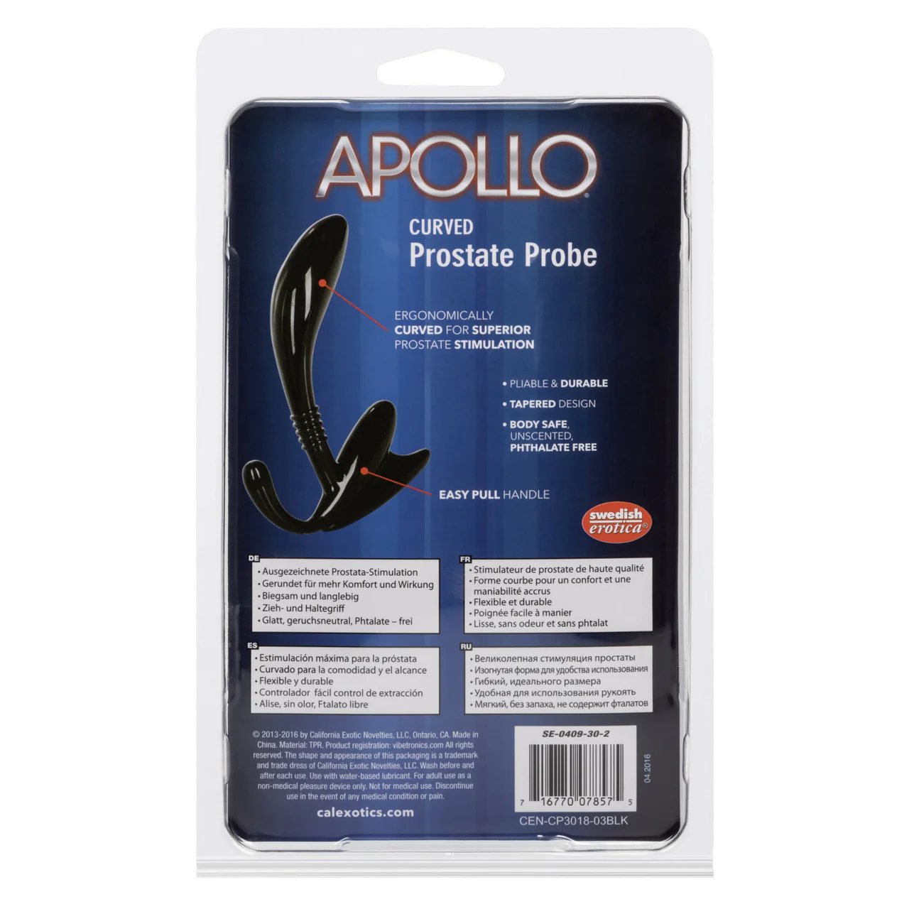 Apollo Curved Prostate Stimulator - Black - Image 4