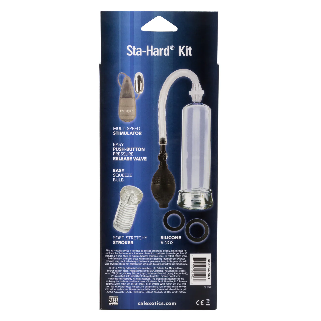 Apollo Penis Pump Sta-Hard Kit - Black - Image 4