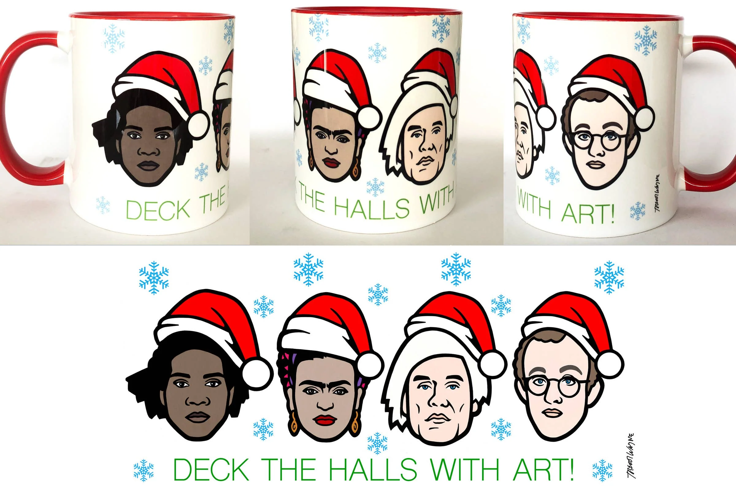 Artists Xmas Mug by Trevor Wayne - Image 3