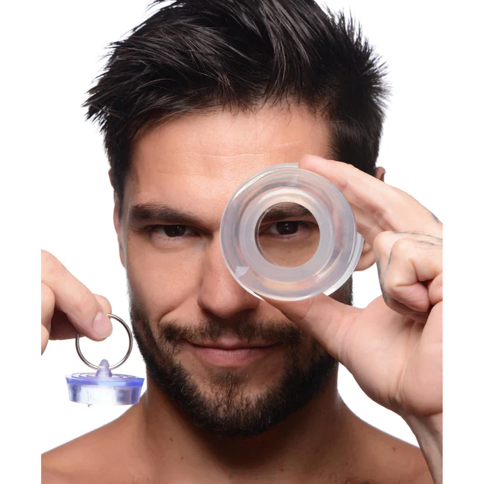 Ass Bung Clear Hollow Anal Dilator With Plug - Large - Image 2