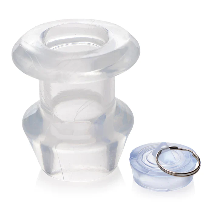 Ass Bung Clear Hollow Anal Dilator With Plug - Large - Image 5