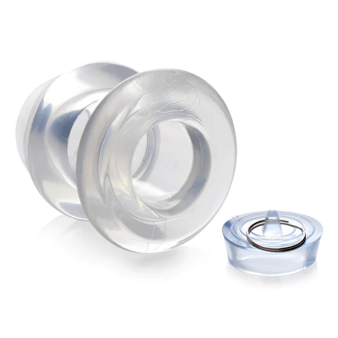 Ass Bung Clear Hollow Anal Dilator With Plug - Large - Image 7