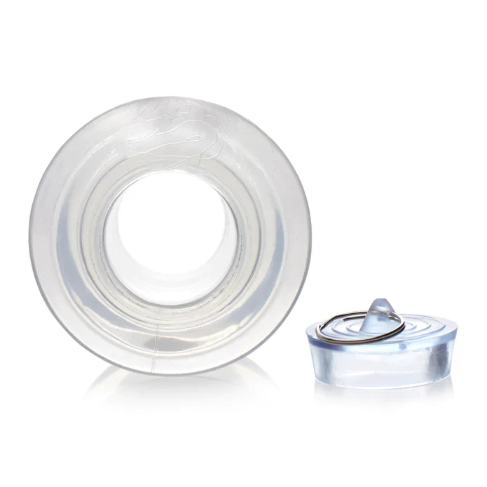 Ass Bung Clear Hollow Anal Dilator With Plug - Large - Image 9