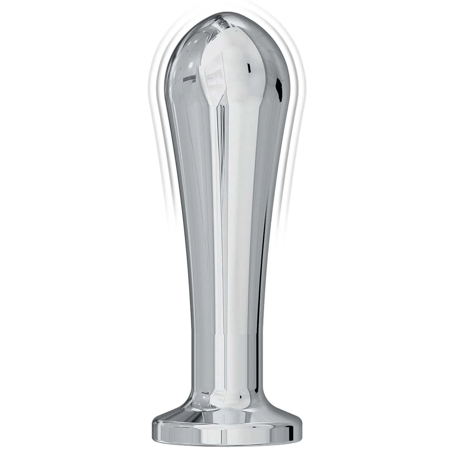 ASS-SATION REMOTE VIBRATING METAL ANAL BULB-SILVER - Image 3