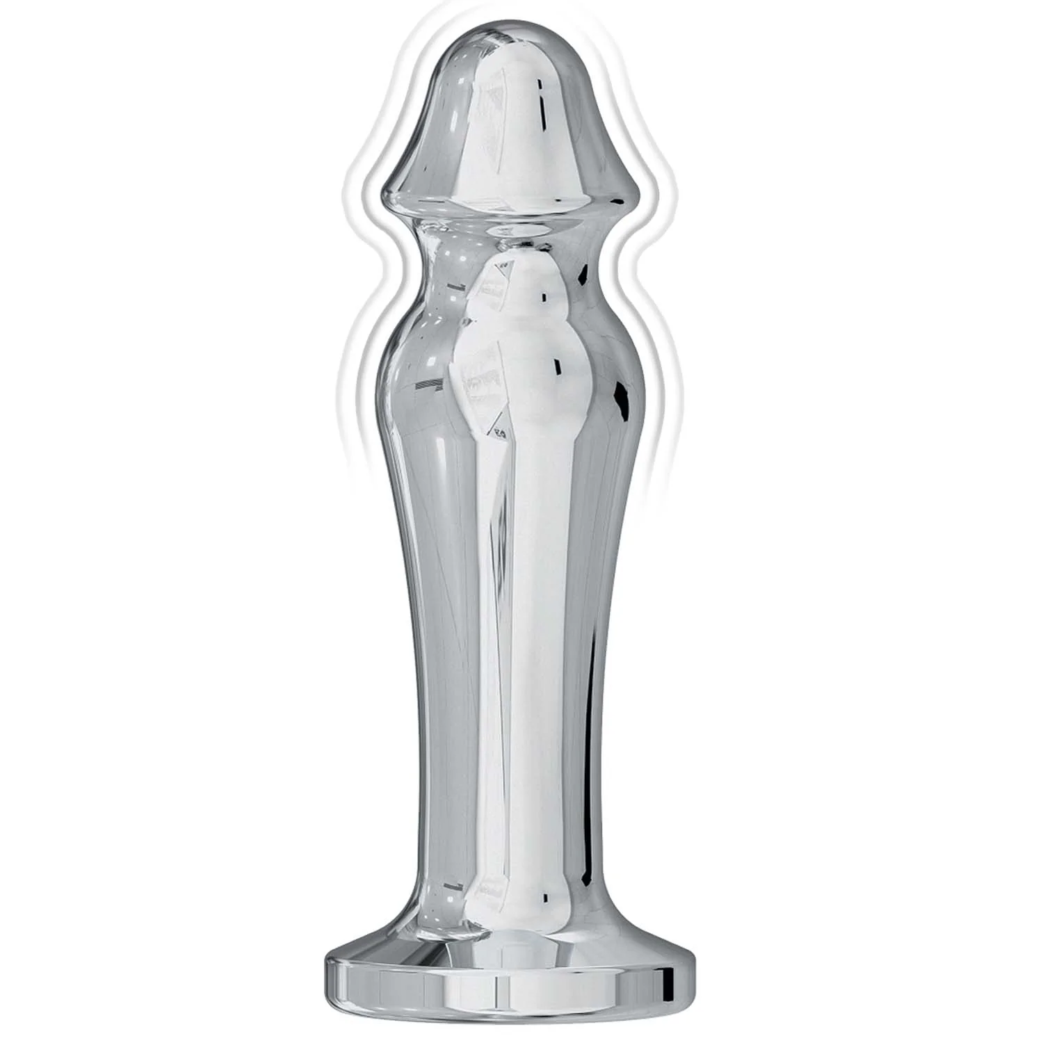 ASS-SATION REMOTE VIBRATING METAL ANAL LOVER-SILVER - Image 3