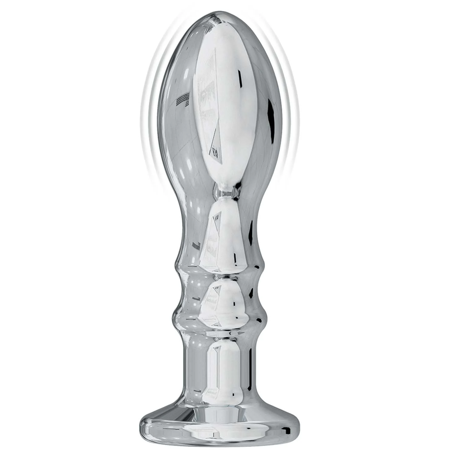 ASS-SATION REMOTE VIBRATING METAL ANAL PLEASER-SILVER - Image 3
