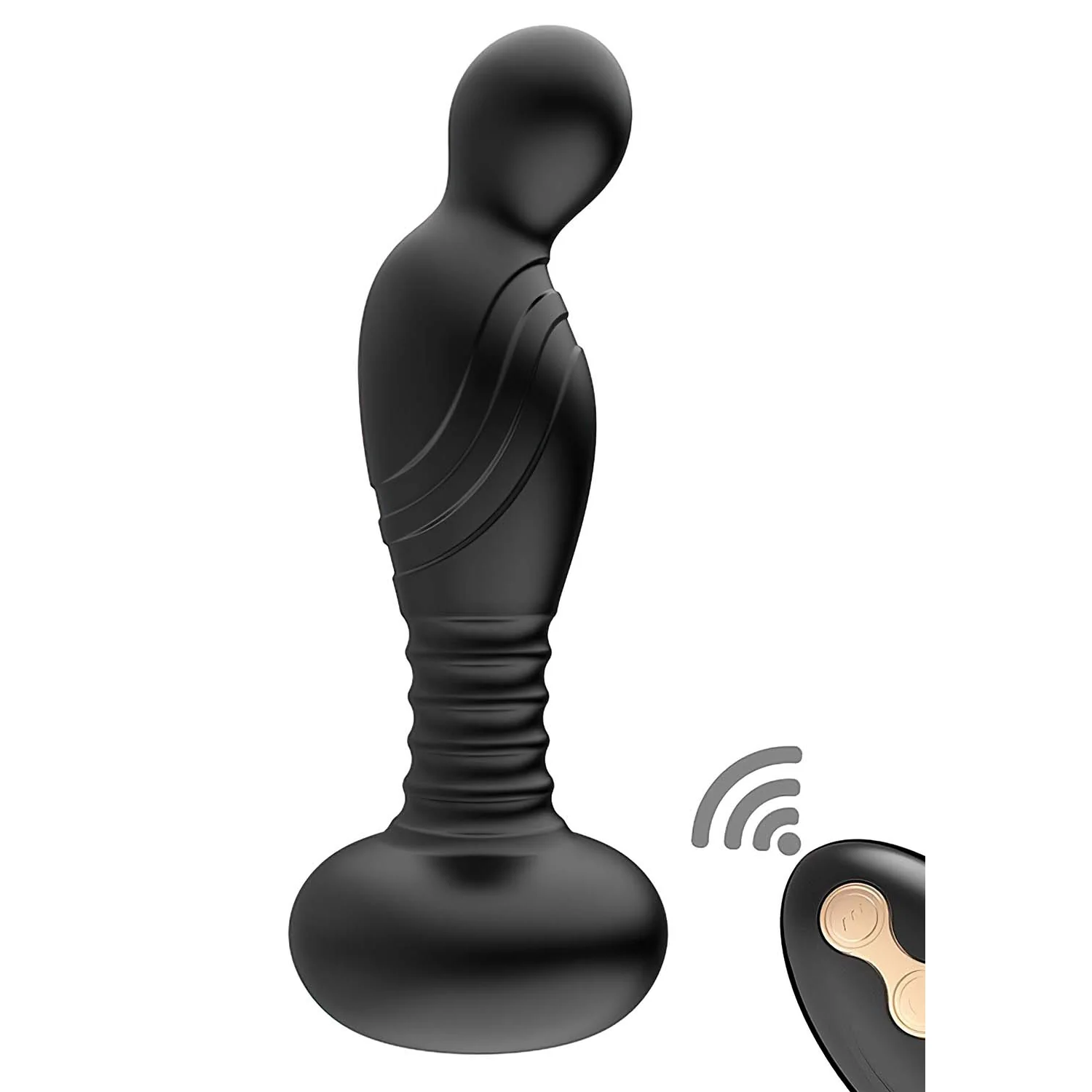 ASS-SATION REMOTE VIBRATING P-SPOT PLUG-BLACK - Image 2