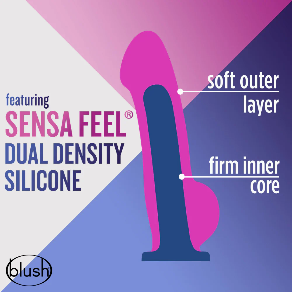 Avant Ergo Violet D7 Artisan 7 Inch Dildo with Suction Cup Base - Image 4