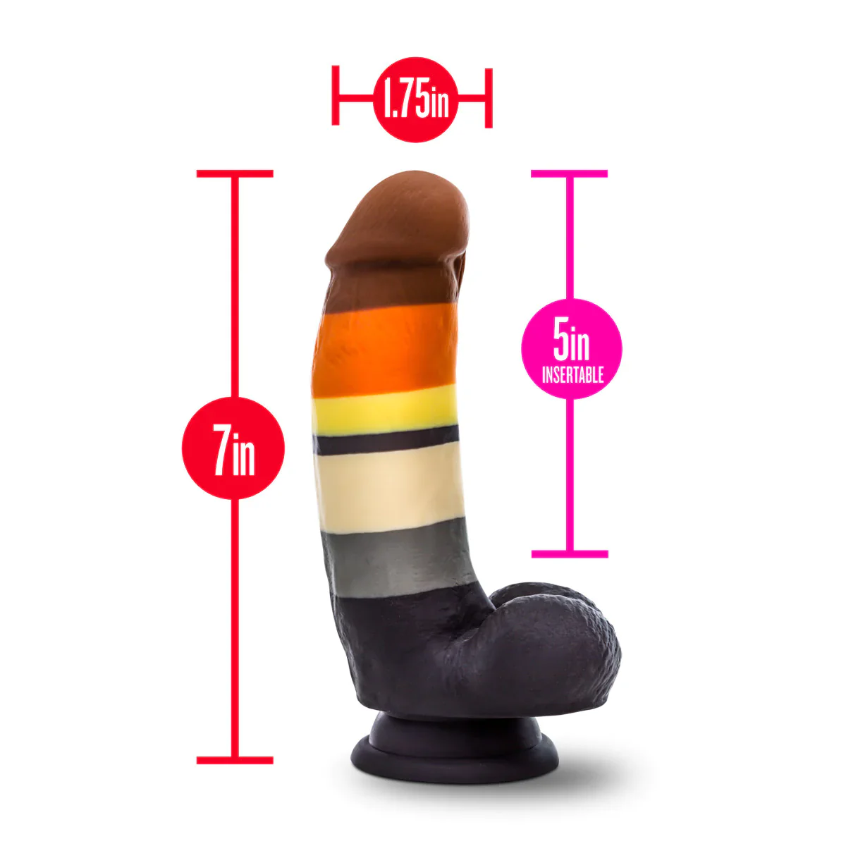 Avant Pride Bear P9 Artisan 8 Inch Dildo with Suction Cup Base - Image 3