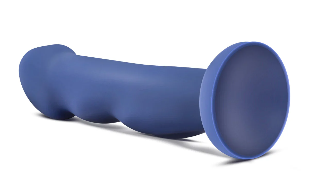 Avant Suko Indigo D12: Artisan 8 Inch Curved G-Spot Dildo with Suction Cup Base - Image 5