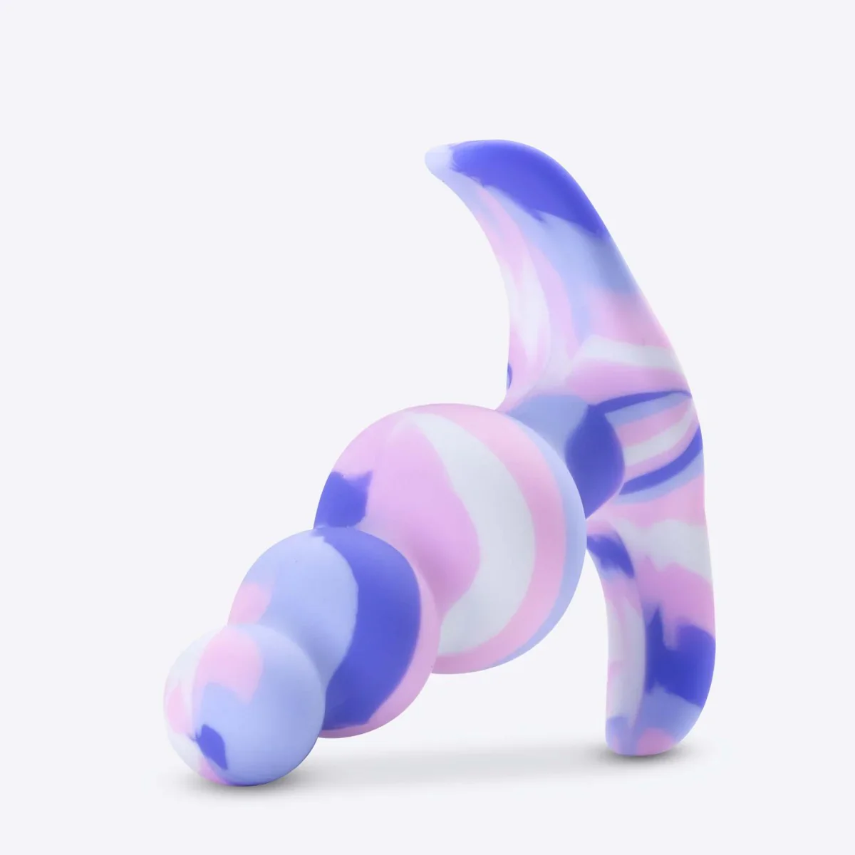 Avant Twilight Blue Artisan 3 Inch Tapered Stayput Butt Plug with Pleasure Curves - Image 5