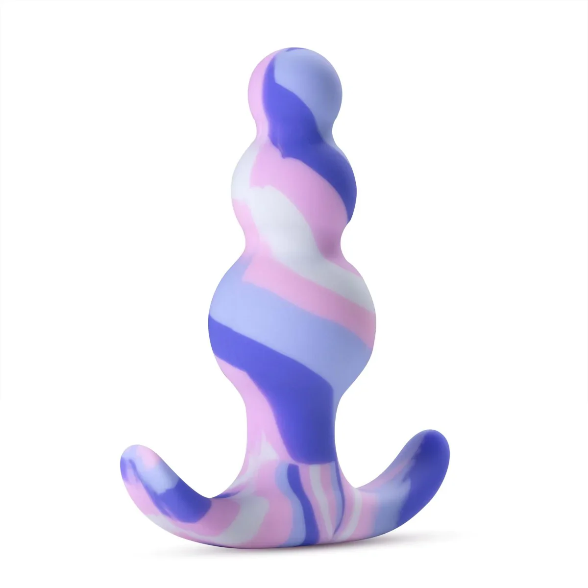 Avant Twilight Blue Artisan 3 Inch Tapered Stayput Butt Plug with Pleasure Curves - Image 9