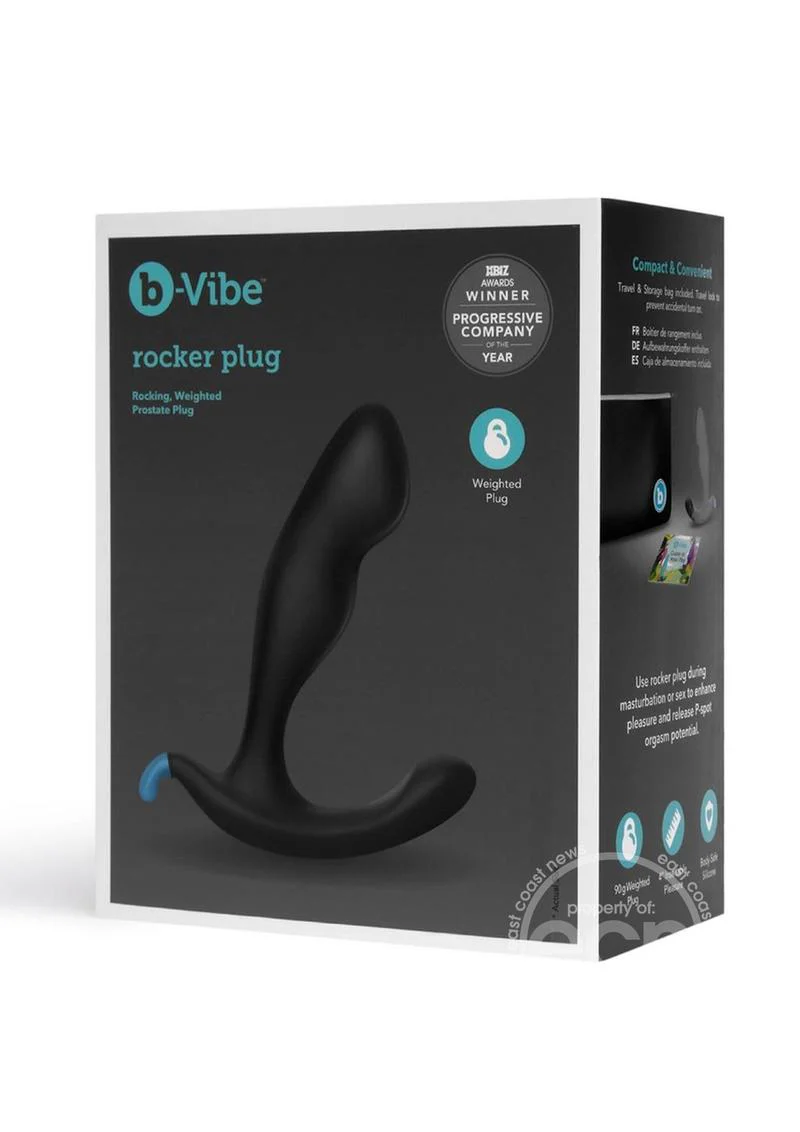 B-Vibe Rocker Plug Silicone Weighted Prostate Plug - Image 10