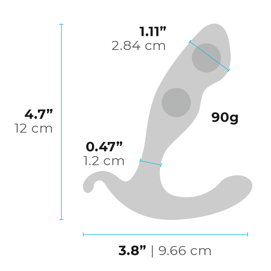 B-Vibe Rocker Plug Silicone Weighted Prostate Plug - Image 9