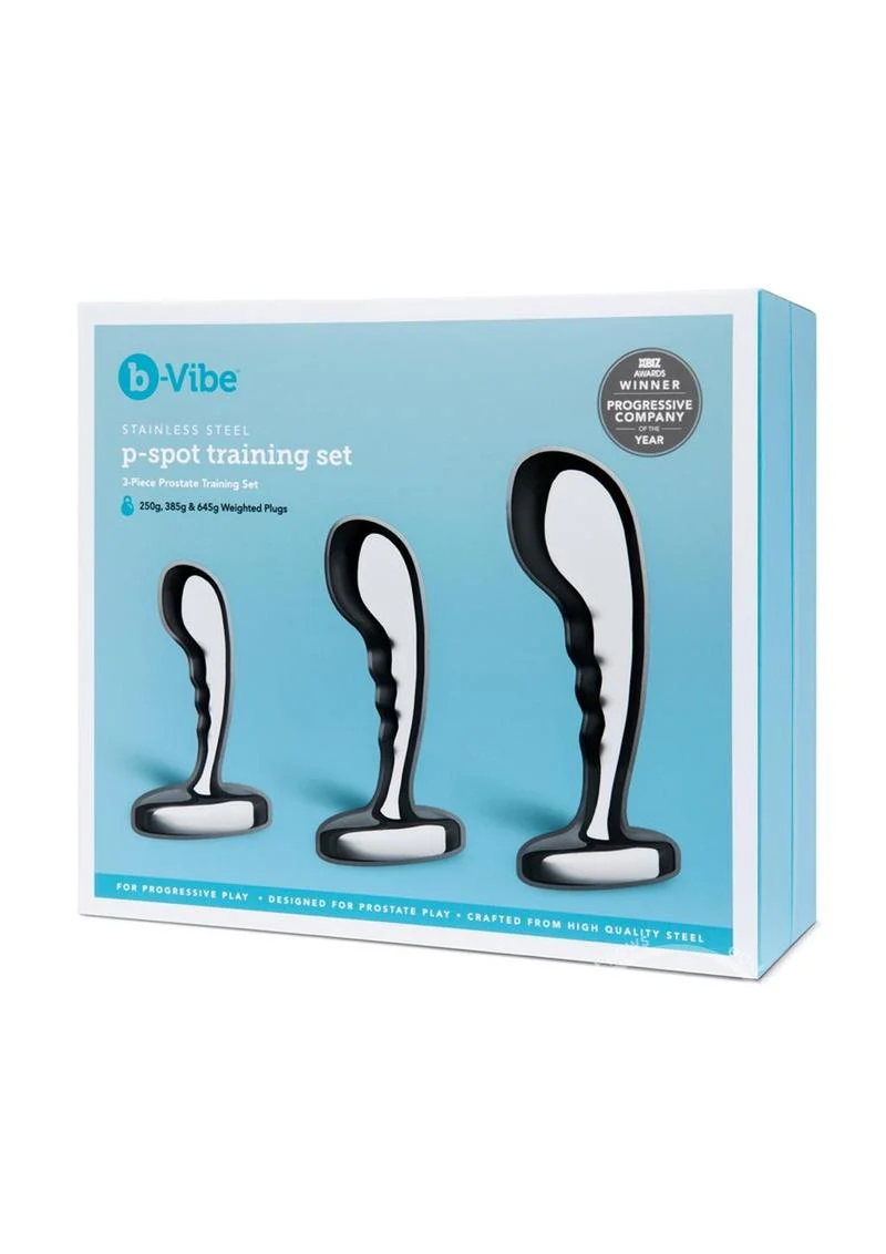 B-Vibe Stainless Steel P-Spot Training Set - Image 2