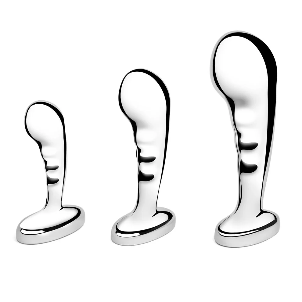 B-Vibe Stainless Steel P-Spot Training Set - Image 3