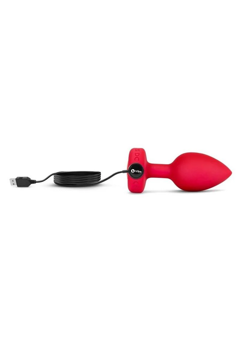 B-Vibe vibrating heart plug Red Medium - Image 3