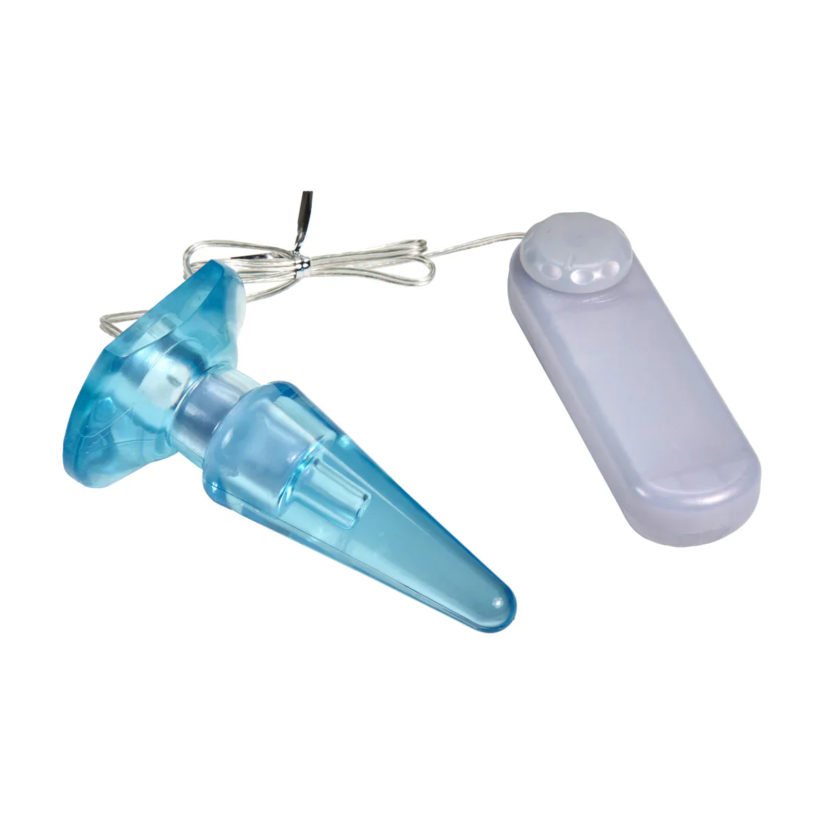 B Yours Basic Pleaser Remote-Control Blue 4.25-Inch Vibrating Anal Plug - Image 4