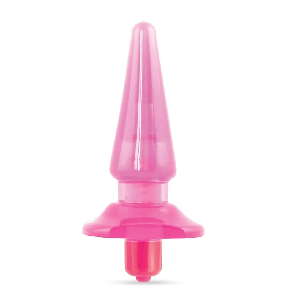 B Yours Basic Vibra Pink 4.5-Inch Vibrating Anal Plug - Image 3